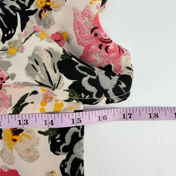 Abercrombie & Fitch M Floral Tiered Ruffle Sundress Mini Dress Coquette Romantic - Picture 12 of 13